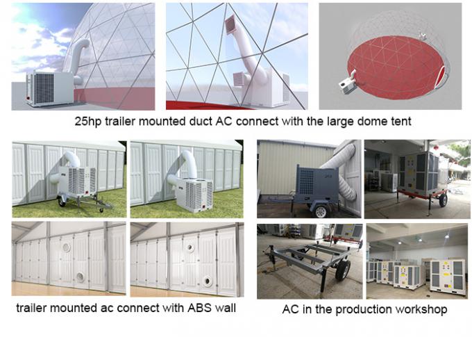 на открытом воздухе трейлер шатра 25ХП установил блоки кондиционирования воздуха для коммерчески системы охлаждения